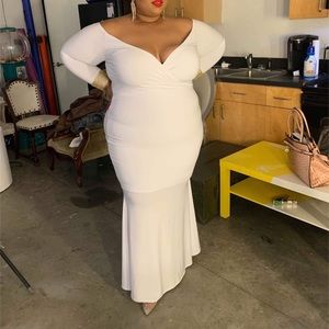 Formal White Gown Size 4x